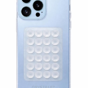 Clear Transparent Silicone Suction Cup Phone Grip: Hands-Free Adhesive Mount