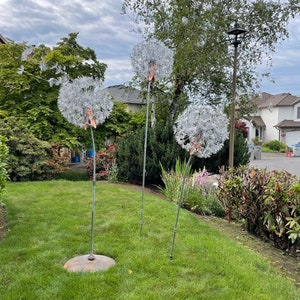 Set of Three,  Dandelion Wish. 5 ft, 6 ft., and 8 ft.