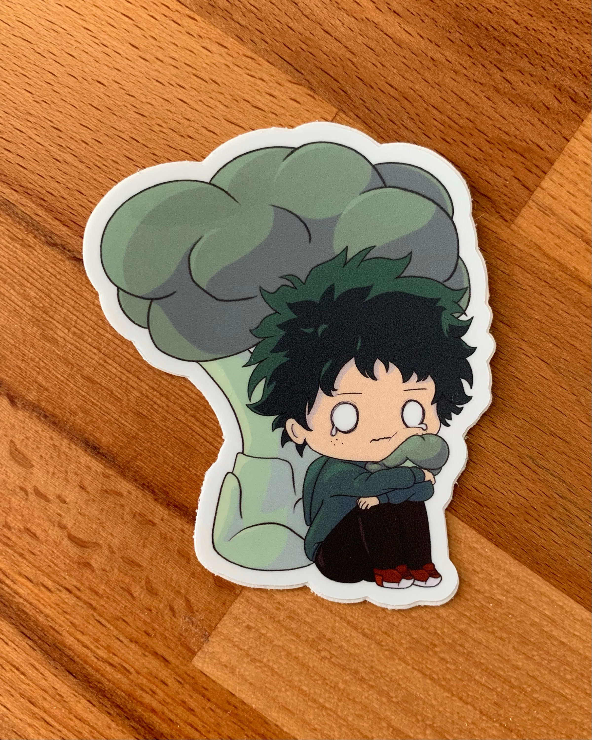 BNHA Broccoli Deku Vinyl Sticker Etsy Australia