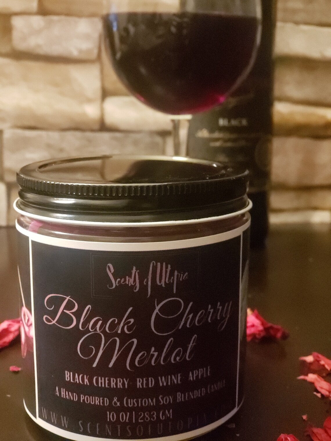 Black Cherry Merlot Candle Etsy