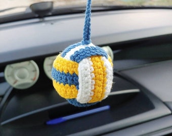 Volleyball ball cute car accessories, car ornament, car hanging accessories, car dashboard, car rear view mirror accessories, gift for men