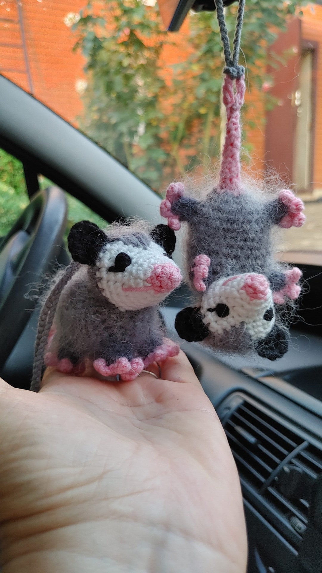 Possum Rear View Mirror, Opossum Car Accessories, Suspension Car