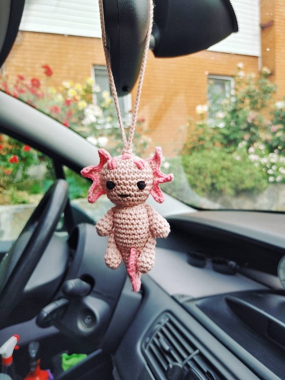 AXOLOTL Plush, Pink Car Accessories, Kawaii Plush Lovely, Car Rear