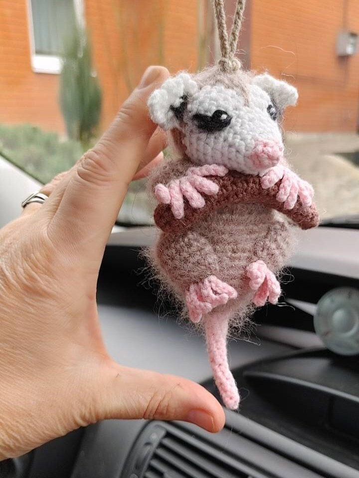 Opossum Auto Hängezubehör, niedliches Accessoires Interieur