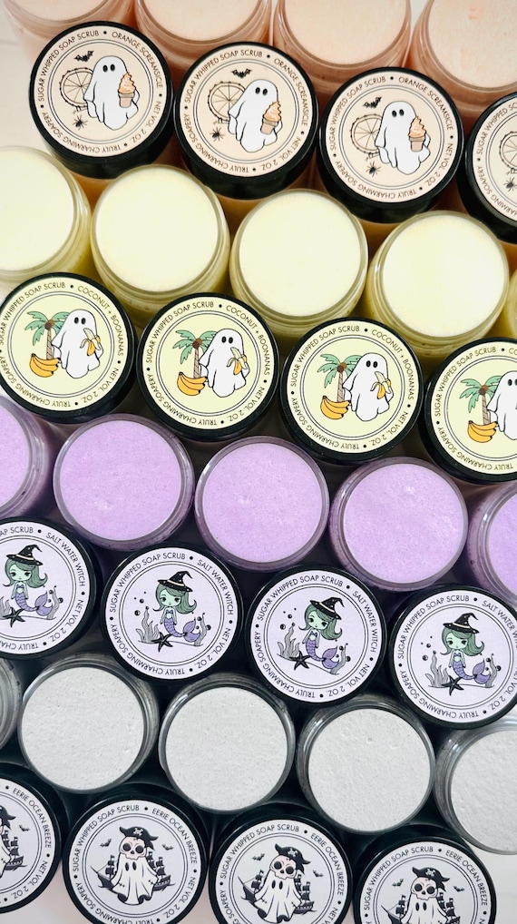 Summerween Foaming Sugar Scrubs, Gift Set, Halloween Lover