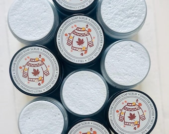 Sweater Weather Foaming Sugar Scrub, Fall Collection, Shower Favors