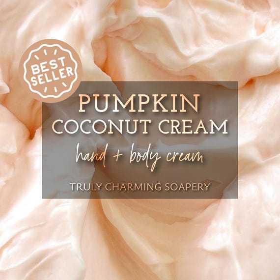Pumpkin Coconut Cream Hand + Body Cream, Fall Collection, Party Favor