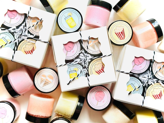 Boardwalk Treats Sugar Scrub Sample Set, Summer Collection, Cotton Candy
