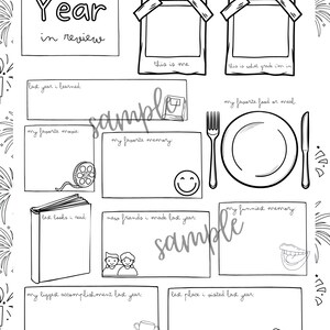 New Years Printables for Kids,new Years Worksheets,new Years Goals,new ...
