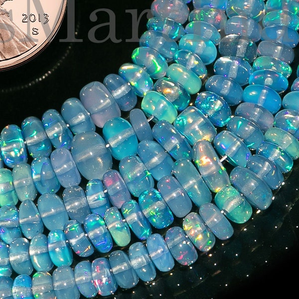 3-5.5 mm Lavender Opal Beads, Opal Smooth Beads, Lavender Opal Rondelle Beads, Lavender Opal Smooth Rondelle Beads, Opal Rondelle Beads