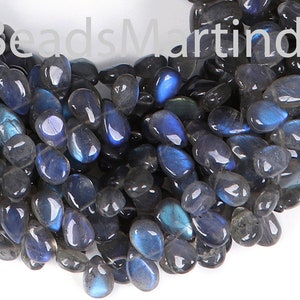 Labradorite Smooth Pear Shape Beads, 5.5x7-7x10mm Labradorite Plain, Labradorite Pear Shape Beads, Labradorite Smooth , Labradorite Beads