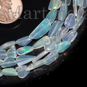 Natural Ethiopian Opal Beads, Opal Smooth Beads, Opal Plain Nuggets Shape, Opal Natural Gemstone Beads, Opal Smooth Jewelry Making Beads