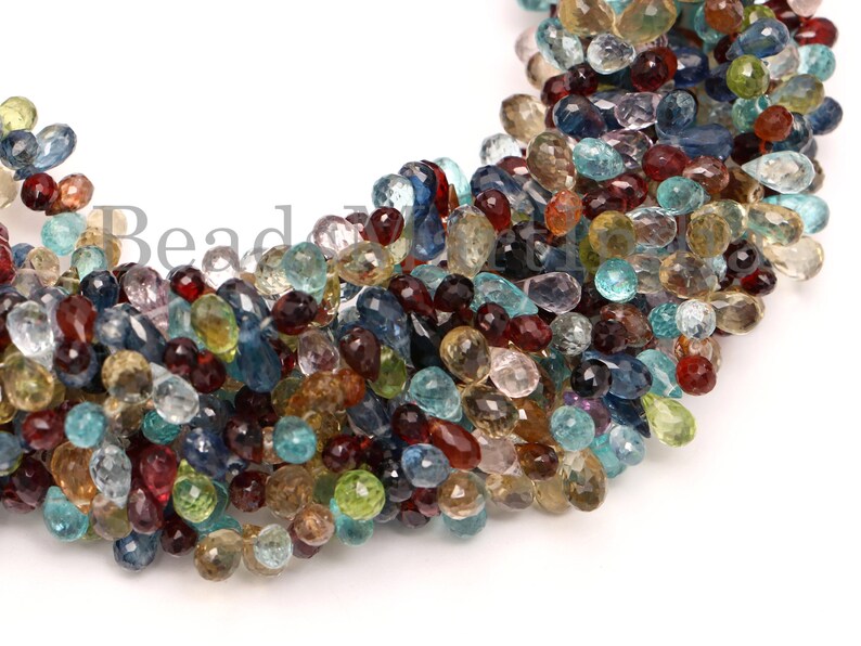 Disco Faceted Drop Shape Gemstone Beads,Disco Gemstone Beads,Multi Gemstone Beads,Multi Faceted Drop Beads Disco Gemstone Disco Drop Beads