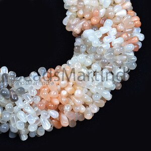 3X6-4X8mm Multi Moonstone Plain Drops, Multi Moonstone Smooth Beads, Multi Moonstone Plain Drops Shape Beads, Moonstone Beads