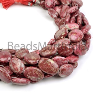 11X13-12X17 MM Thulite Plain Oval Shape Gemstone Beads, Thulite Oval Shape Beads, Thulite Beads, Smooth Thulite Beads, Thulite Plain Beads