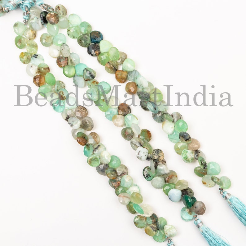 Peru Opal Heart Shape Beads Peru Opal Faceted Heart Shape Gemstone Beads Peru Opal Natural Beads Peru Opal Peru Opal Faceted Beads