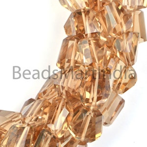 Champagne Citrine Quartz Natural Faceted Nugget Beads, Citrine Beads, Citrine Nugget Beads, Citrine Natural Beads, Citrine Faceted Beads