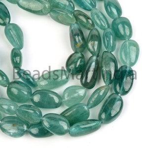 Grandidierite Smooth Nugget Gemstone Beads, 8X10-9X12MM Grandidierite Nugget Shape Beads, Natural Grandidierite Plain, Grandidierite Beads