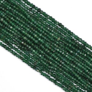 4.50-5 MM Green Aventurine Faceted Rondelle Beads, Aventurine Beads, Green Aventurine Beads,Green Aventurine Rondelle Beads, Rondelle Beads