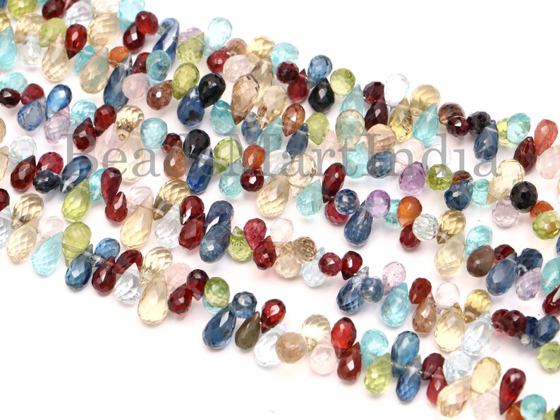 Disco Faceted Drop Shape Gemstone Beads,Disco Gemstone Beads,Multi Gemstone Beads,Multi Faceted Drop Beads Disco Gemstone Disco Drop Beads