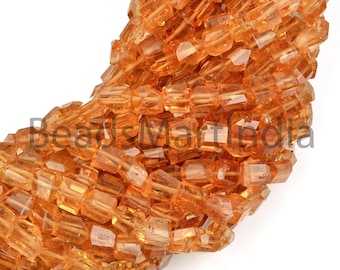 Imperial Topaz Faceted Fancy Nuggets Beads, 4X5-5X7MM Imperial Topaz Faceted Beads, Imperial Topaz Beads,Nugget Shape Imperial Topaz