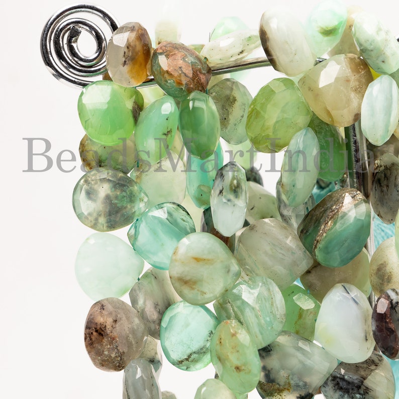 Peru Opal Heart Shape Beads Peru Opal Faceted Heart Shape Gemstone Beads Peru Opal Natural Beads Peru Opal Peru Opal Faceted Beads
