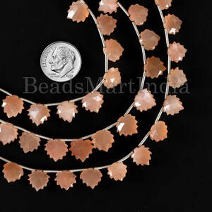 Peach Moonstone Carving Heart Beads, Handmade Carved Gemstone Beads, 9-12mm Drilled Beads for Jewelry Making, Wholesale Beads Bulk Suppliers