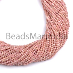 Rhodochrosite Faceted Rondelle Beads, 2.5-3mm Rhodochrosite Rondelle Beads, Rhodochrosite Beads, Rhodochrosite Faceted Beads,