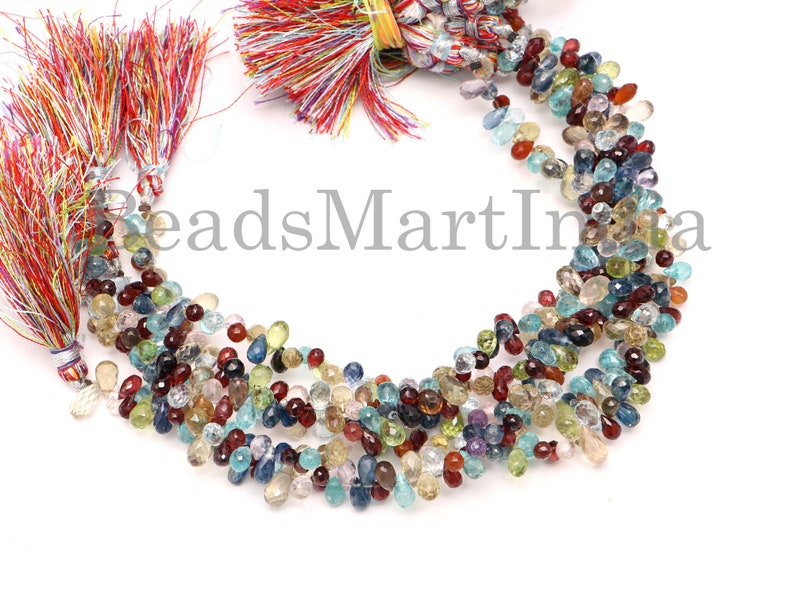 Disco Faceted Drop Shape Gemstone Beads,Disco Gemstone Beads,Multi Gemstone Beads,Multi Faceted Drop Beads Disco Gemstone Disco Drop Beads