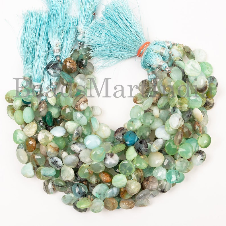 Peru Opal Heart Shape Beads Peru Opal Faceted Heart Shape Gemstone Beads Peru Opal Natural Beads Peru Opal Peru Opal Faceted Beads
