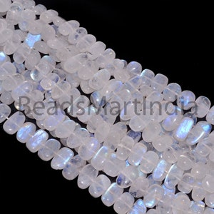 AAA+ Quality Rainbow Moonstone Smooth Nuggets, Natural Moonstone Gemstone Nugget Beads, Jewelry Making Supplies, High Quality Moonstone Bead