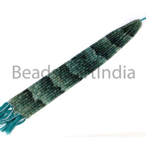 Heishi Rondelle Bead Aquamarine 5x2-3mm - Hole: 0.5mm (1 Strand-32cm - Foto 8