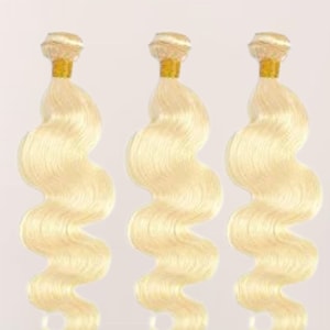 613 ボディウェーブ、ブロンドヘアウィッグ、ヘアバンドル、ブロンドボディウェーブ、613 ボディウェーブバンドル