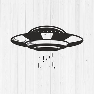 Alien Entfuhrung Svg Ufo Svg Sci Fi Space Clipart Ufo Etsy