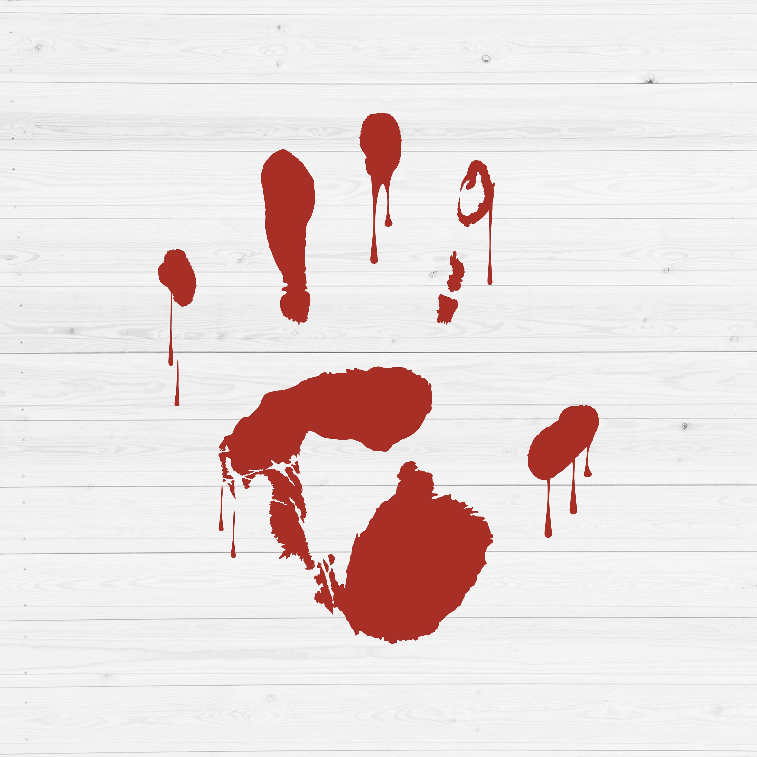 Bloody Hand Print Svg Bloody Handprint Svg Dripping Blood Etsy