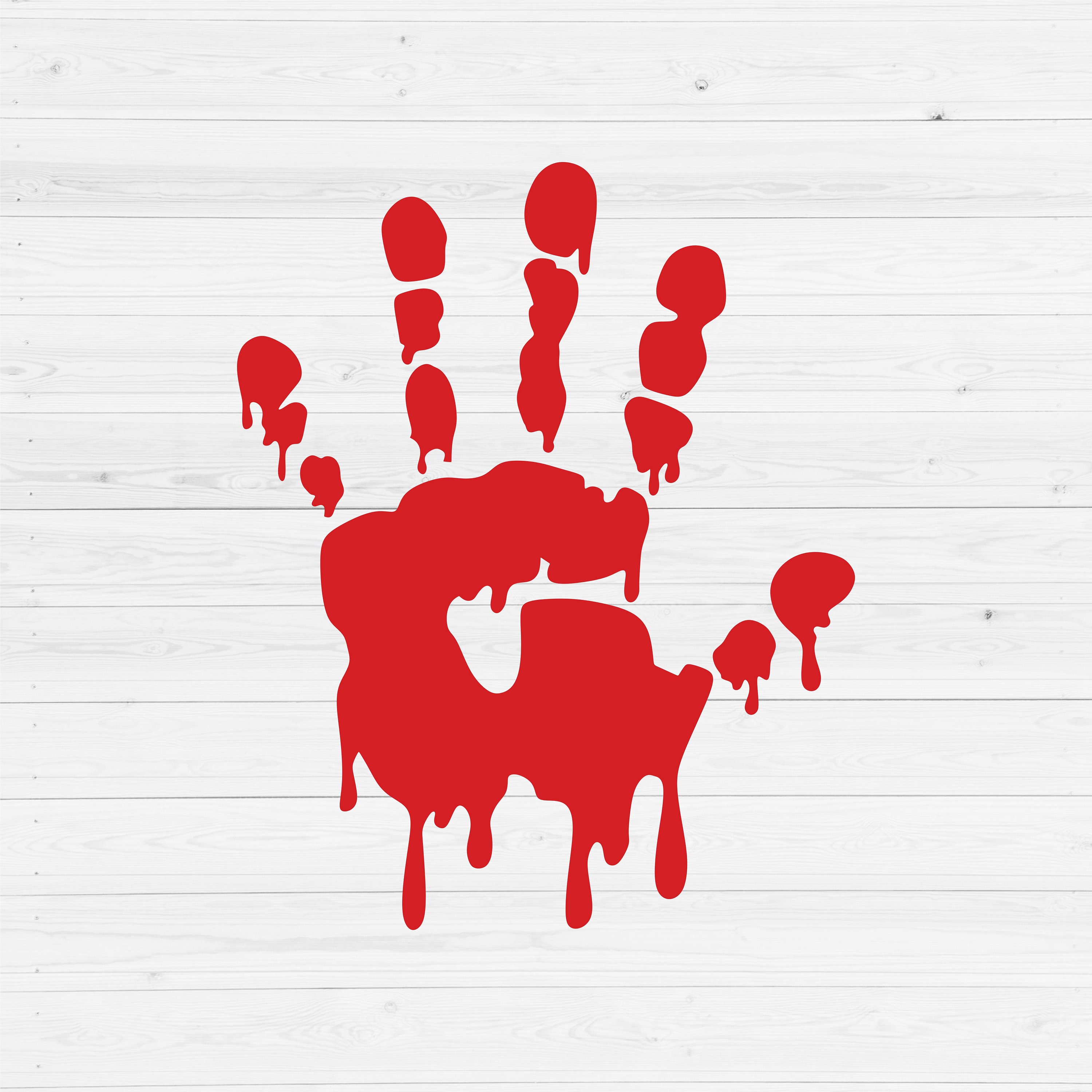 Dripping Blood Handprint Svg Bloody Hand Print Svg Bloody Etsy