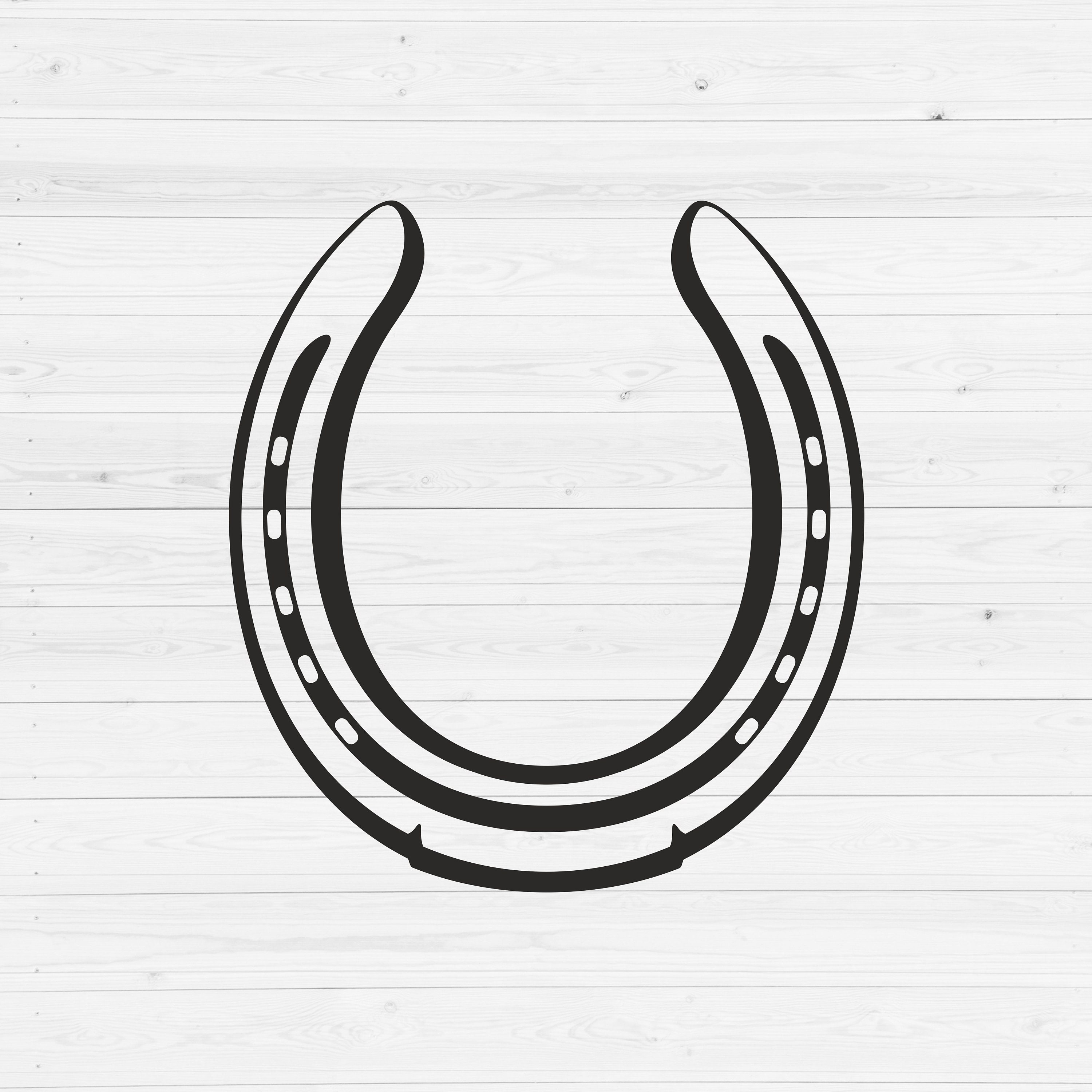 Horseshoe SVG Western SVG Horse Shoe Svg Lucky Svg Vector Etsy