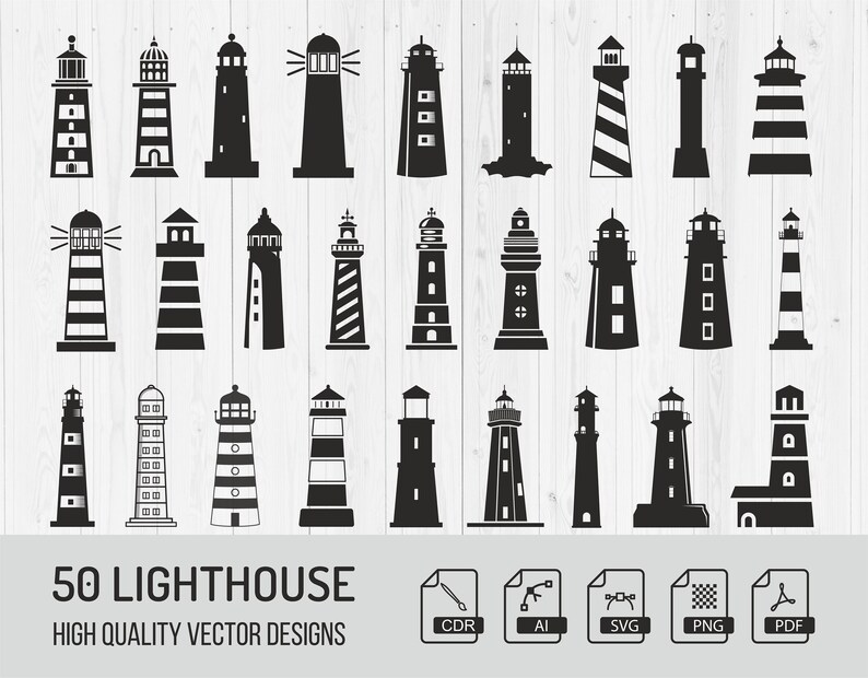Download Lighthouse Bundle SVG Lighthouse SVG Lighthouse Silhouette ...