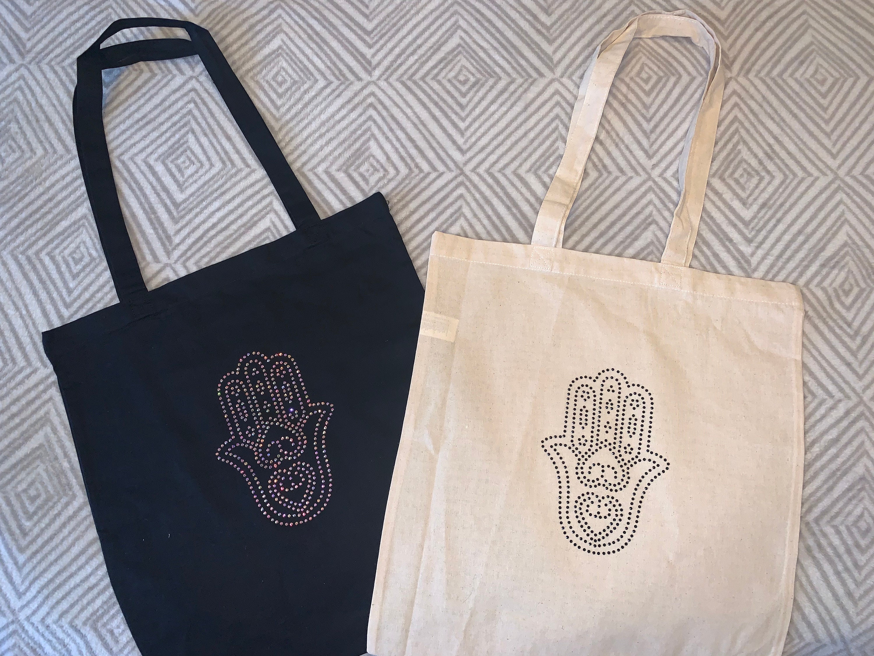 Tote Shopping Bag Bling'd Handmade Shopping Bag Bling Etsy