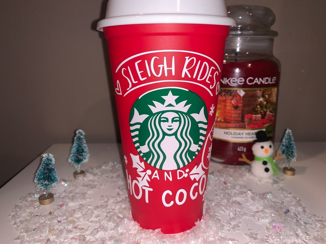 Starbucks Christmas Cupchristmas Starbucks Travel Etsy Canada