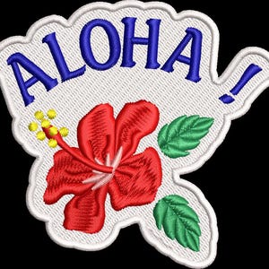 Aloha! Embroidered Patch - Etsy