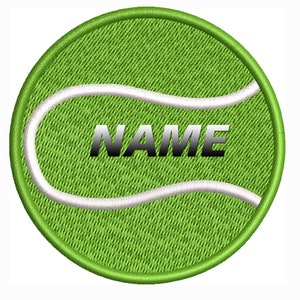 Custom Tennis Ball Embroidered Patch