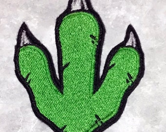 Dinosaur Paw Embroidered Patch