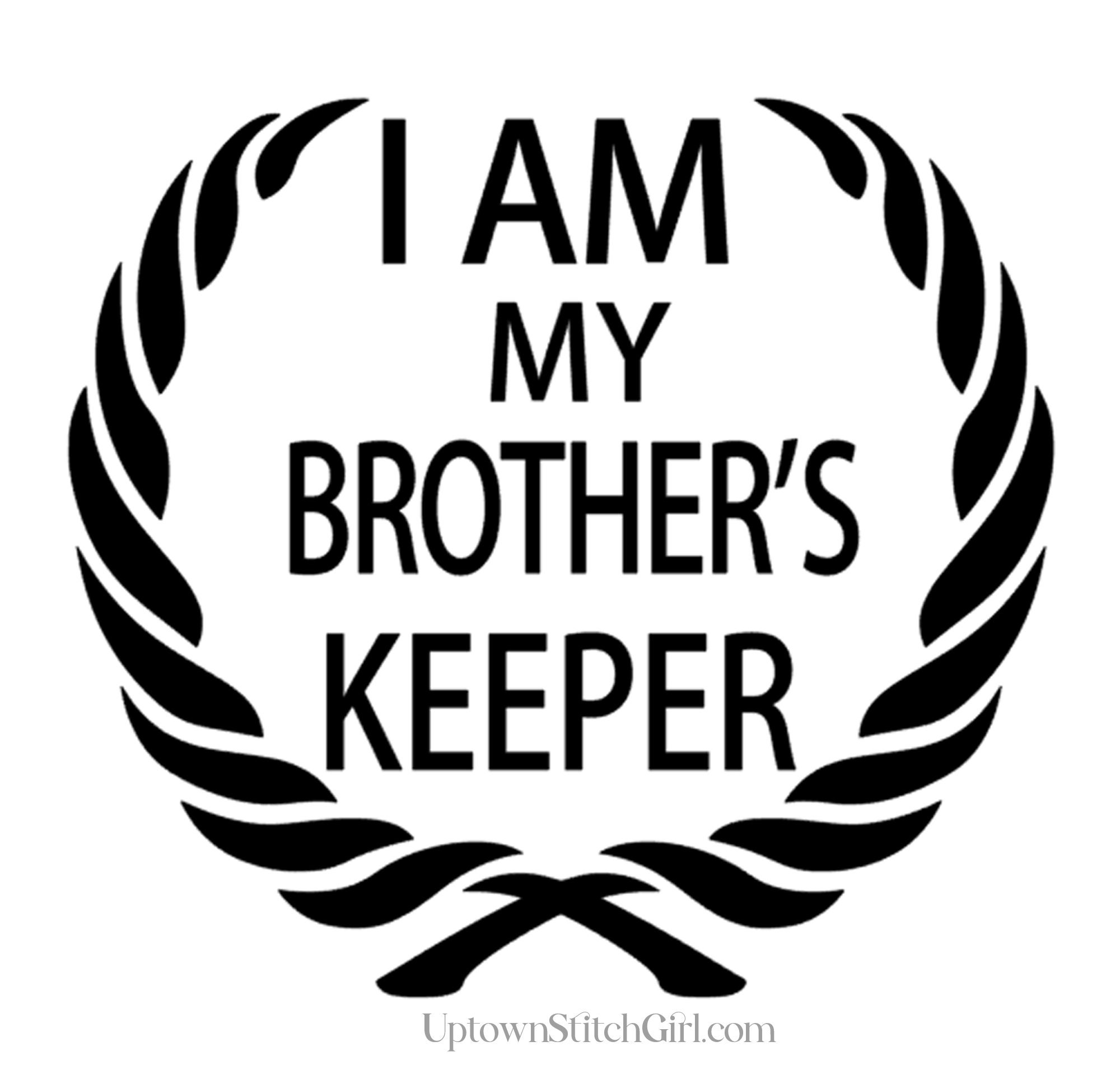 8oz BLACK I AM my brother's Keeper Flask 8oz BLACK I AM my brother's Keeper Flask
