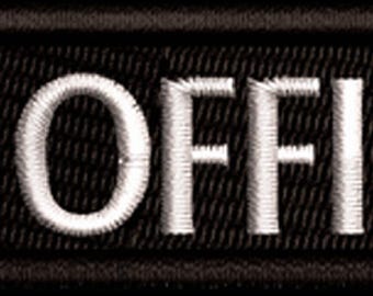 1st Officer Biker Embroidered Patch ©