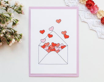 Postkarte Liebesbrief, Valentinstag, mag dich, like you, verschenken, Freundschaft, Liebe, Geburtstag