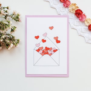 Postkarte Liebesbrief, Valentinstag, mag dich, like you, verschenken, Freundschaft, Liebe, Geburtstag