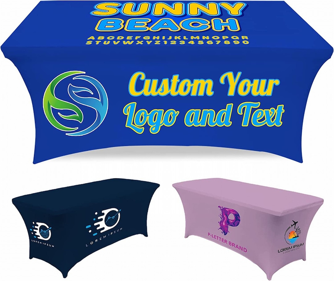 Custom Table Cloth With Logo Personalized Tablecloths for Etsy