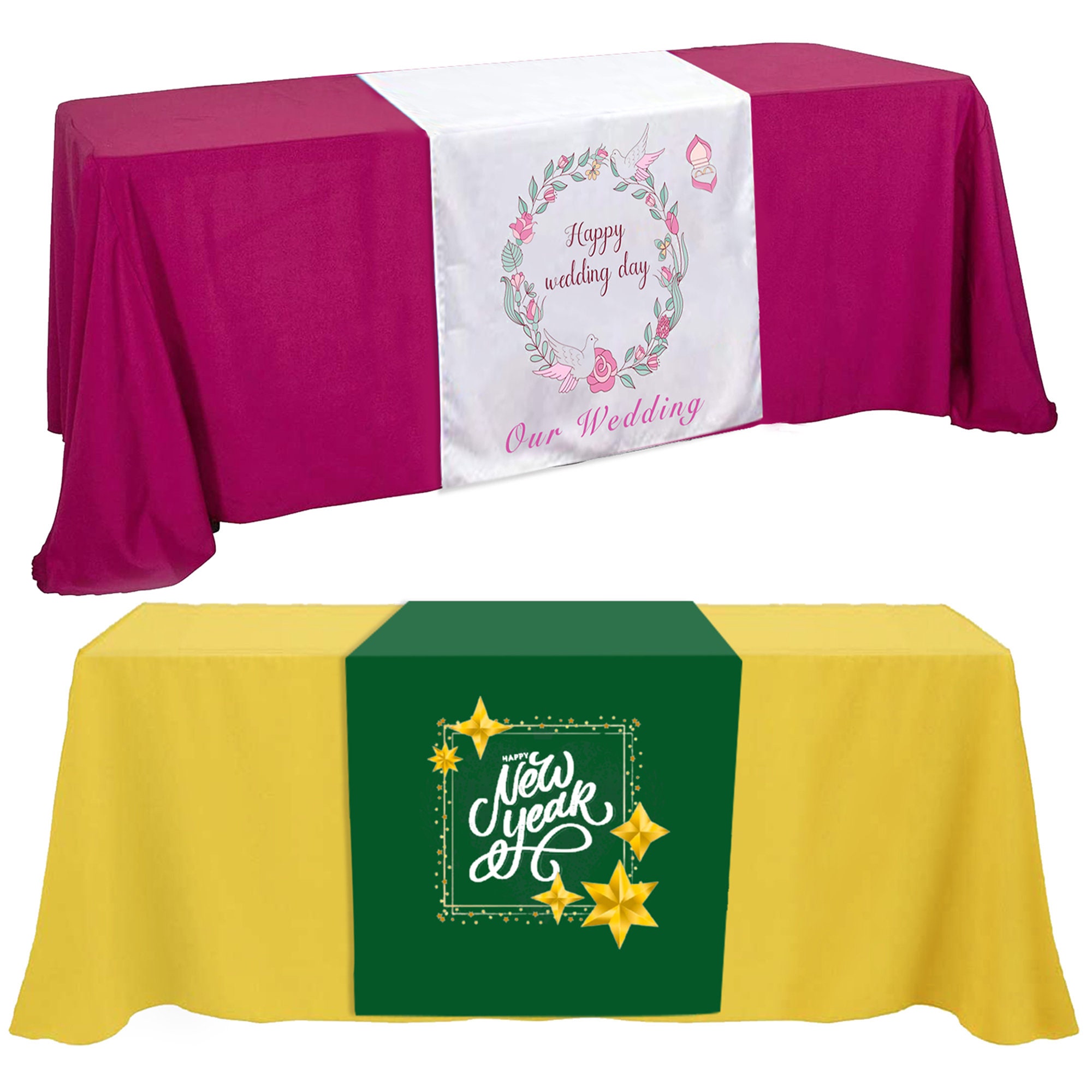 Custom Table Runner With Business Logo Name Design Etsy Canada