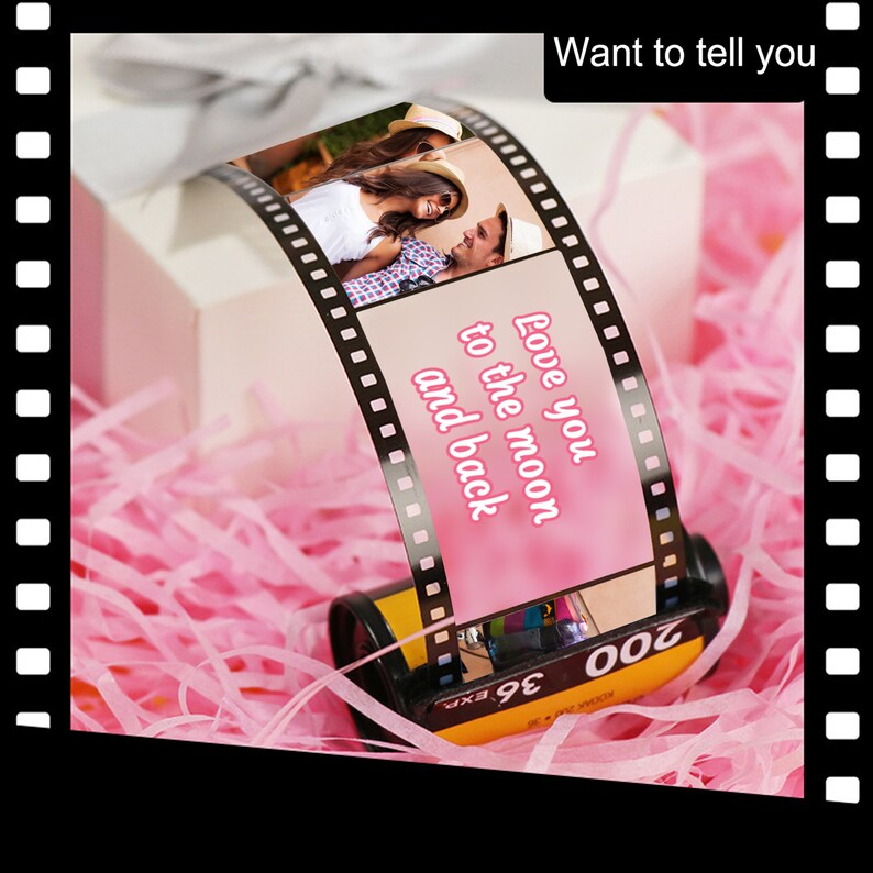 Personalized Photo Film Roll Keychain Custompicture Keychain Etsy